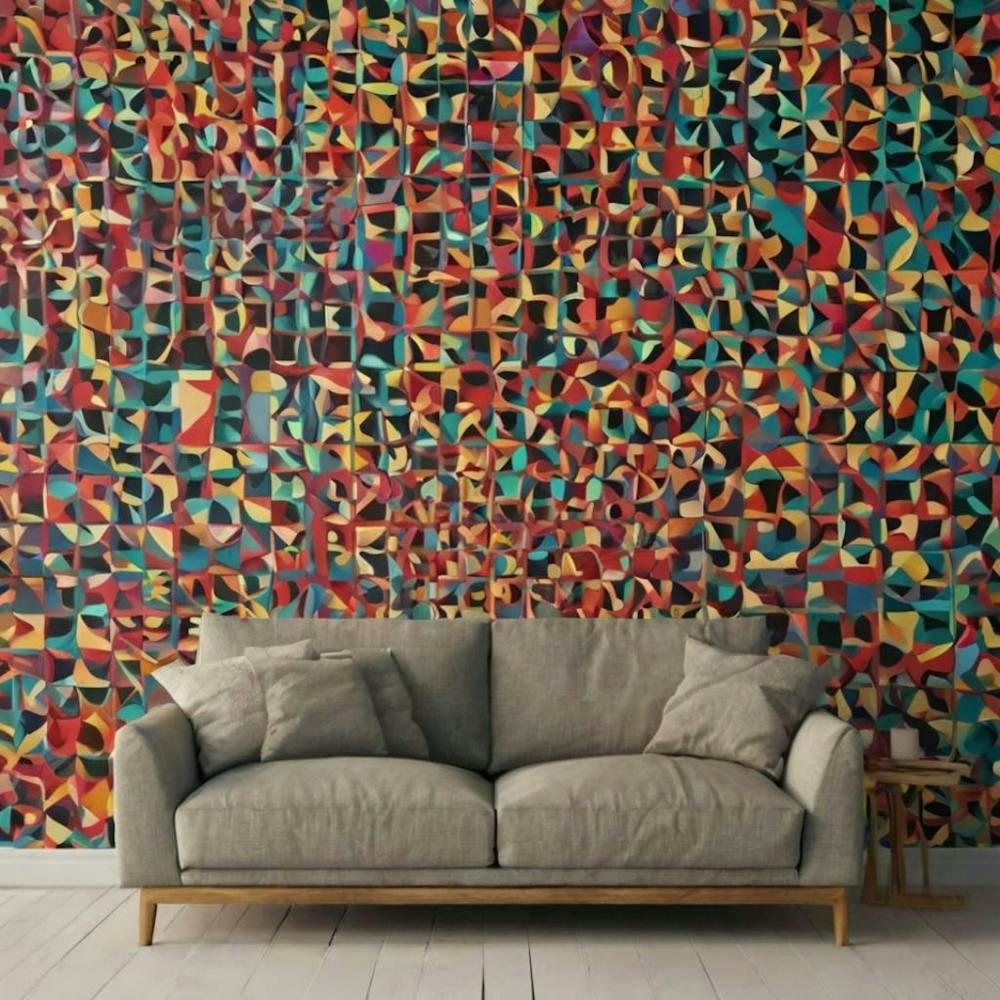 Geometric Wall Mural