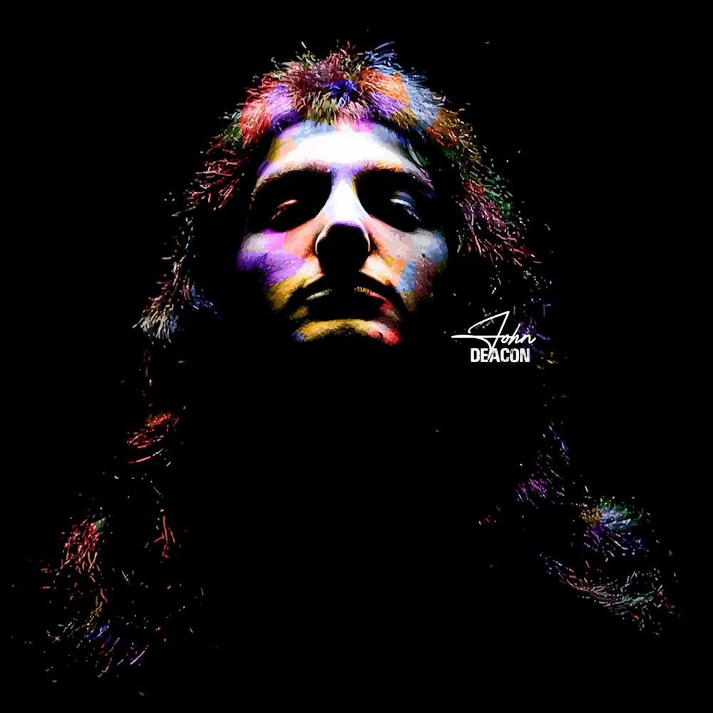 John Deacon Music Legend in Colorful