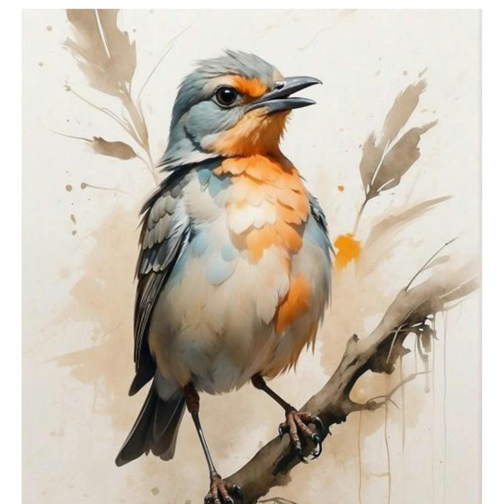 Vogel auf einem Ast
