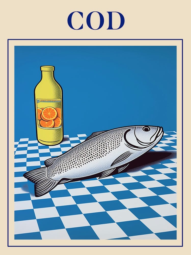Cod Seafood Poster