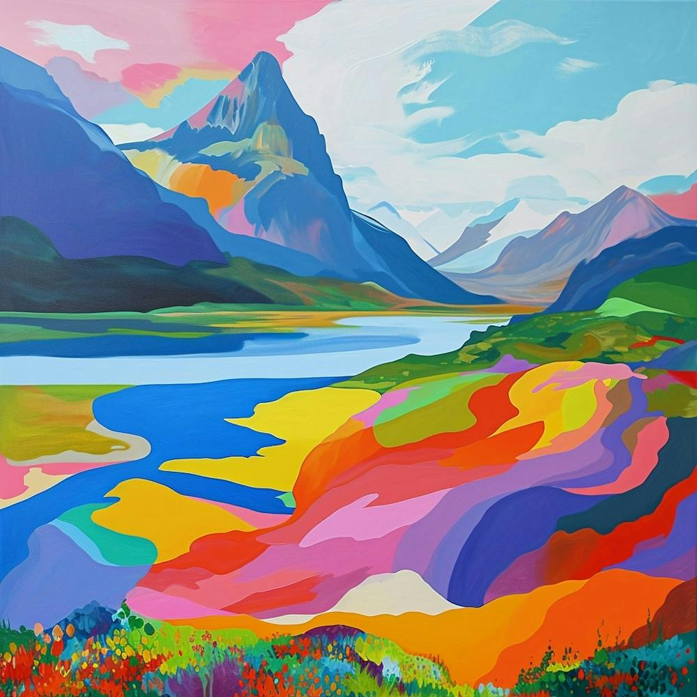 Colourful Abstract Tierra Del Fuego National Park Patagonia 4