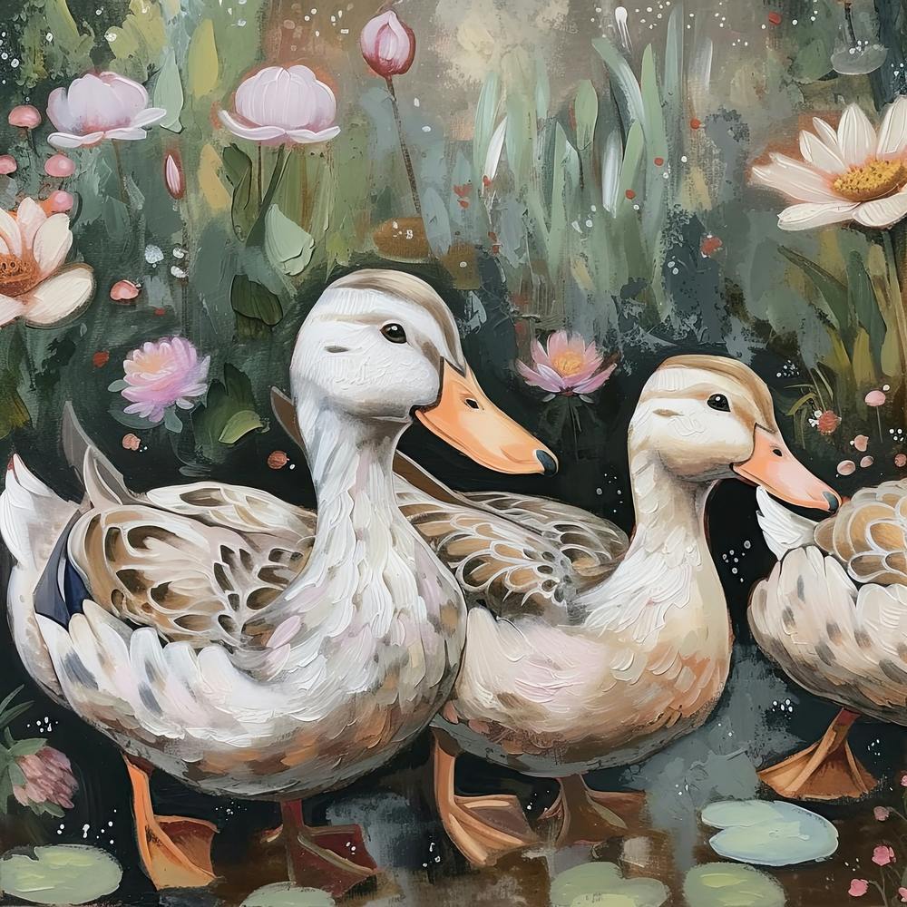 Ducks Fairycore Painting 1