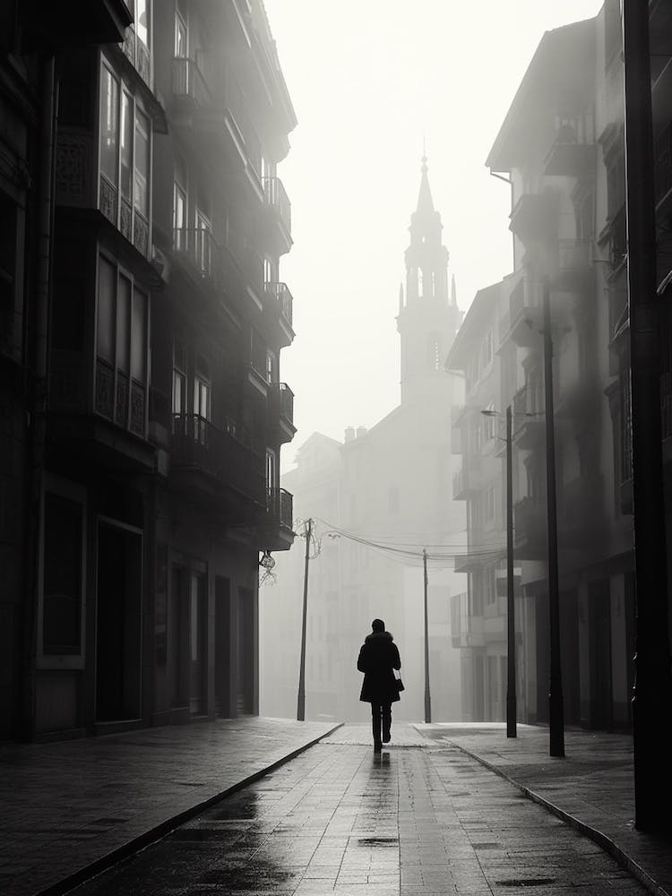 Oviedo, Spanien, Schwarz-Weiß-Analogfotografie 3