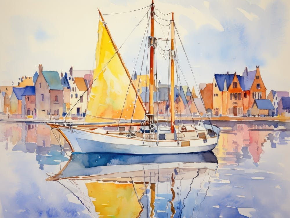 Sailboat In Harbour