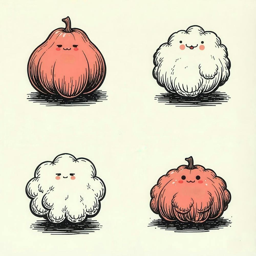 Kawaii Pumpkins