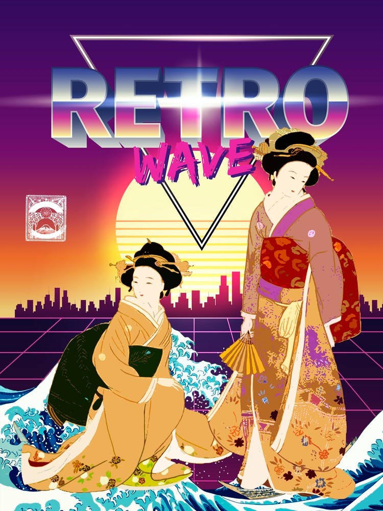 Retro Wave - Synthwave Space: ukiyo-e #1