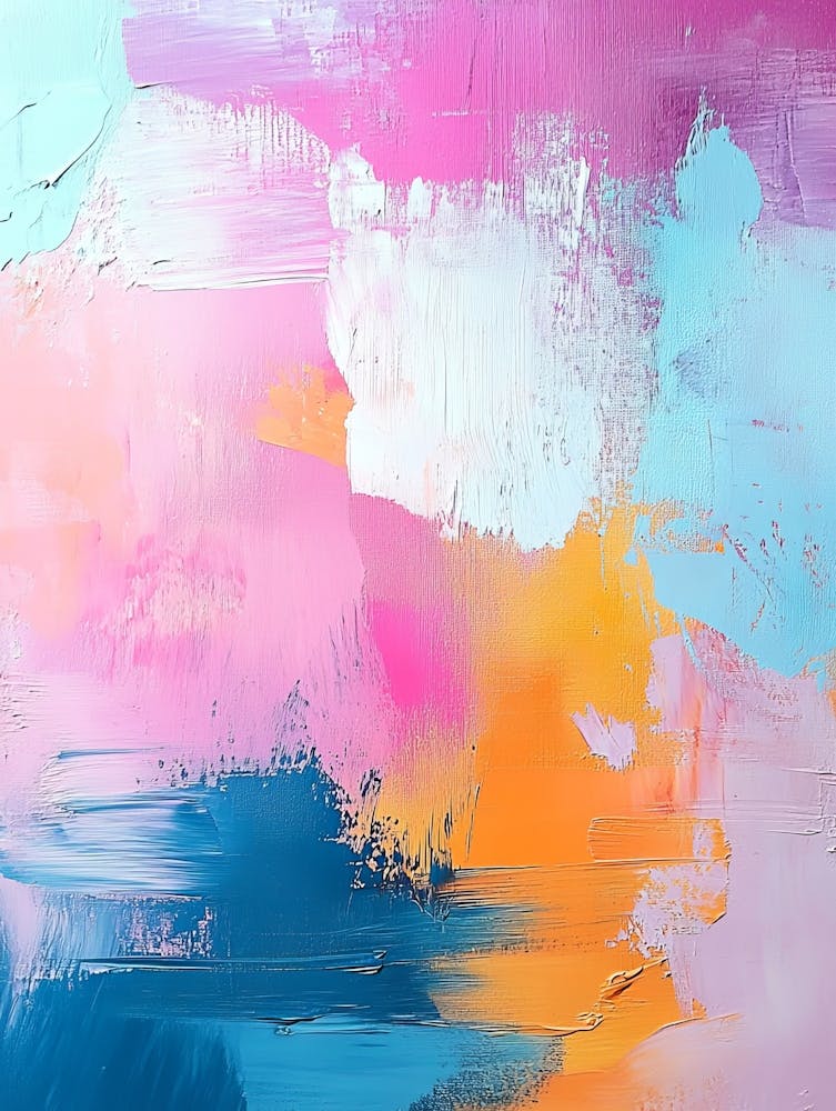 Abstract Art With Pastel Colours