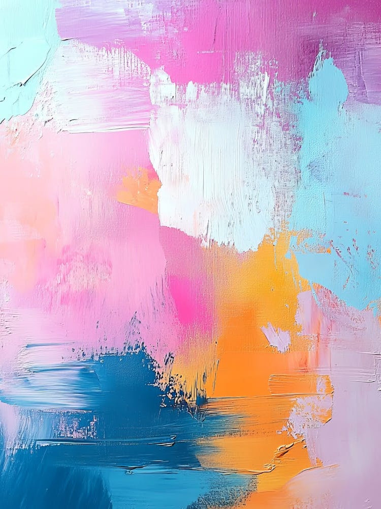 Abstract Art With Pastel Colours