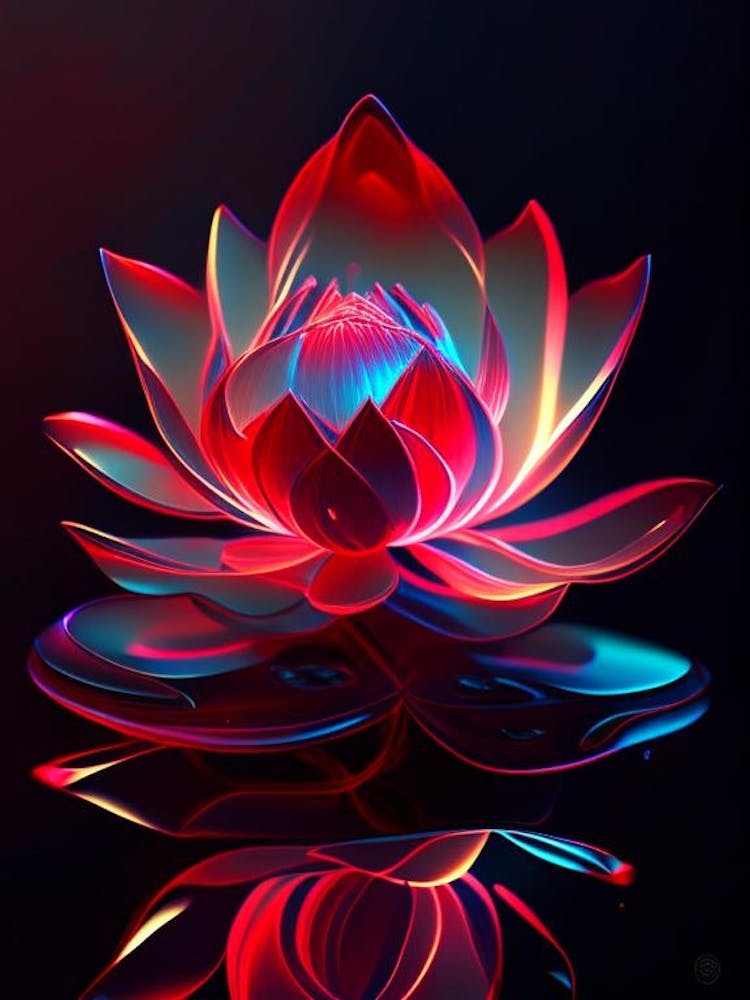 Red Lotus Holographic 6