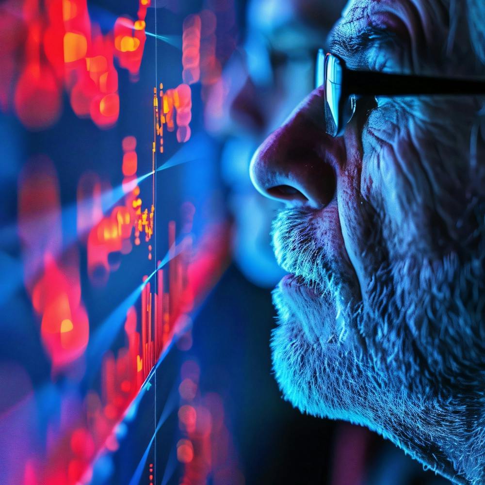 Man Looking At A Computer Screen 3