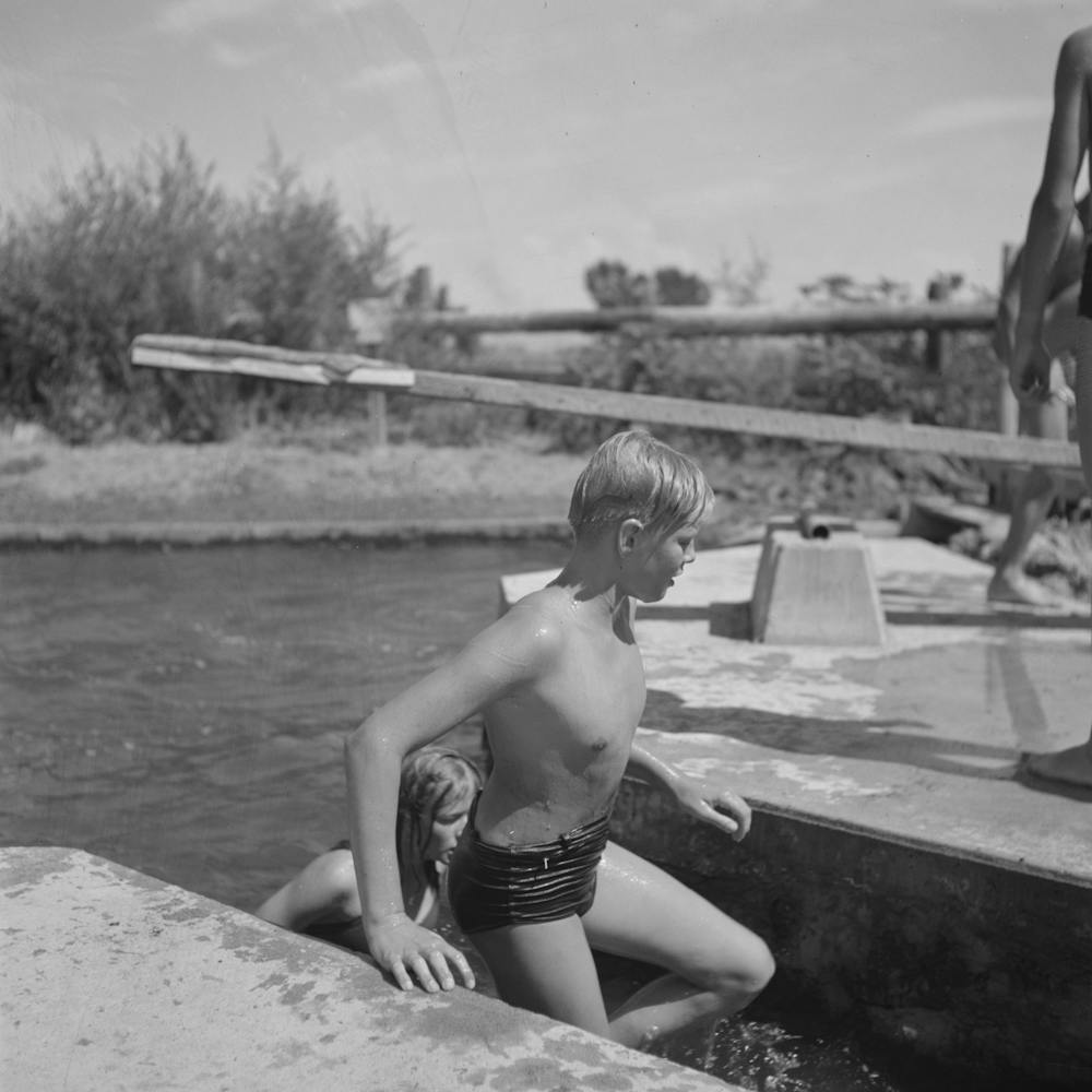 Untitled Photo, Possibly Related To Rupert, Idaho Schoolboys In Swimming By Russell Lee 1