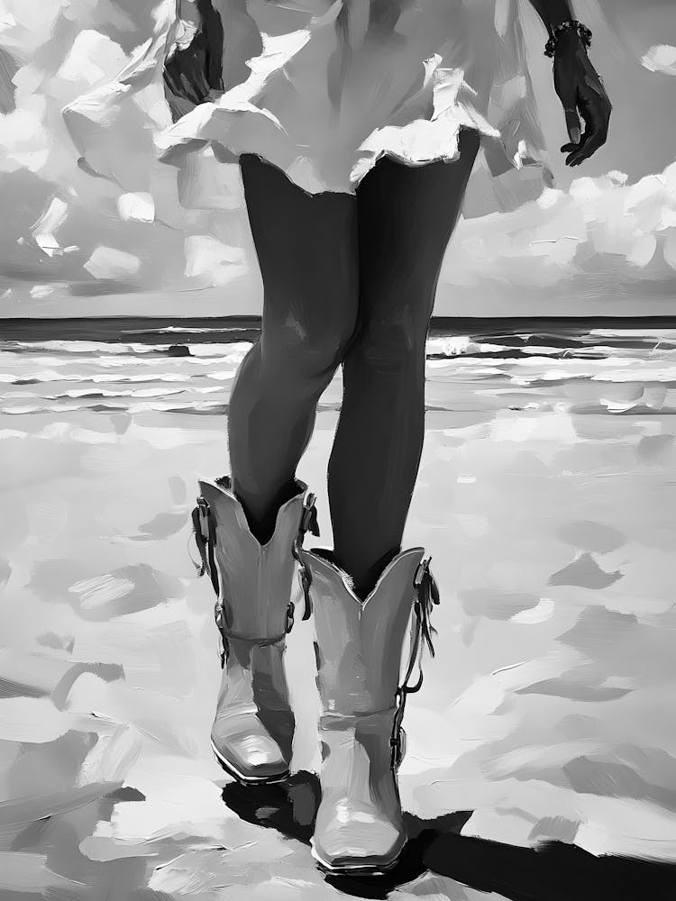 Cowgirl am Strand 2