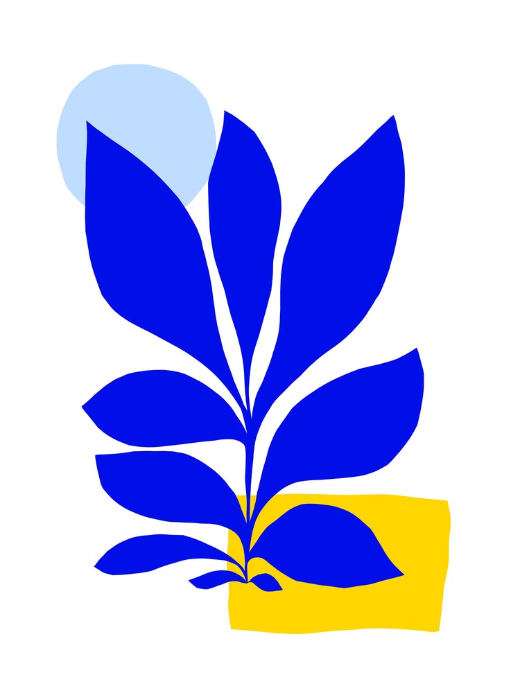 Matisse Inspired 1 Blue And Yellow