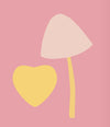 Mushroom Heart Prints