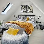 Monochrome Living Room Art Set by Dan Hobday