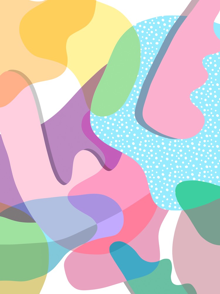 Organic Happy Memphis Shapes