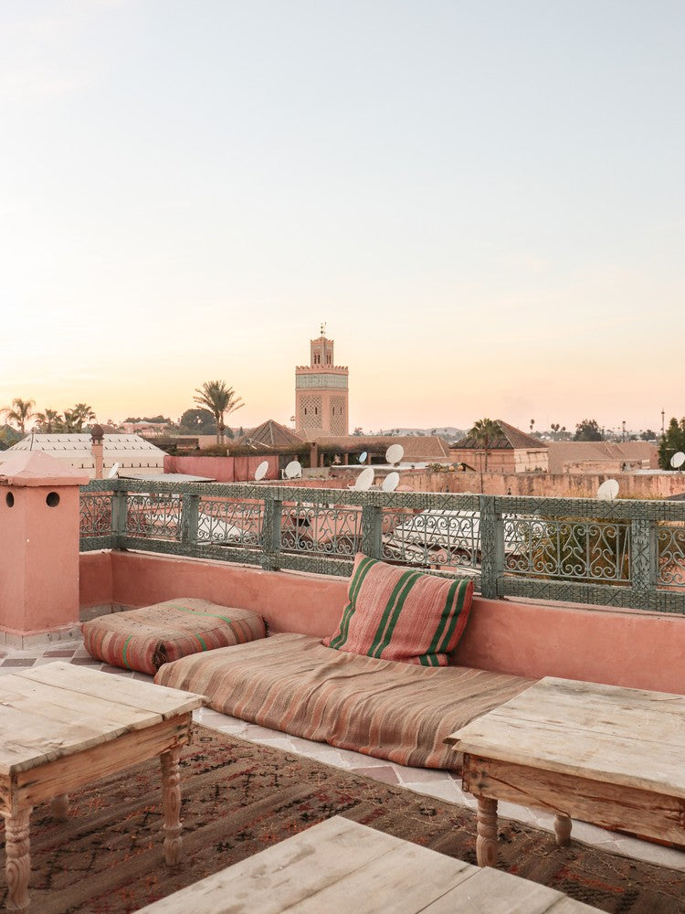 Pastell-Dach Marrakesch