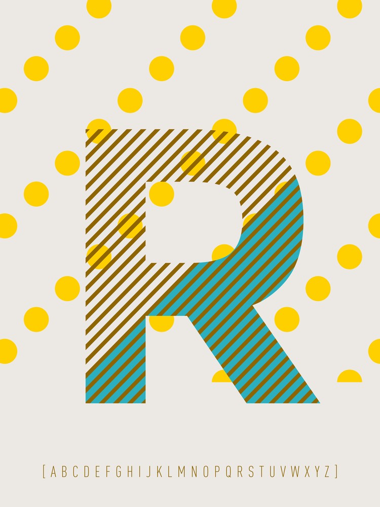 R Typeface Alphabet