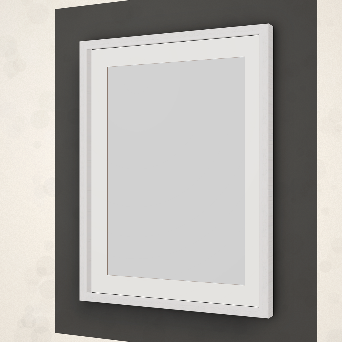 The Pedestal Frame - White Grain