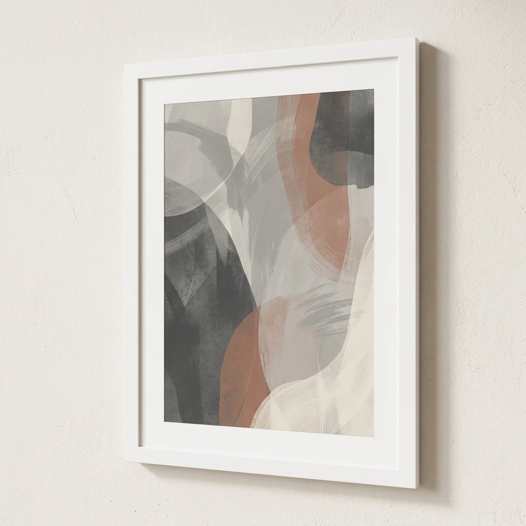 The Valley Frame - White Grain White