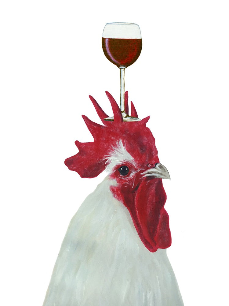 Rooster With Wineglass