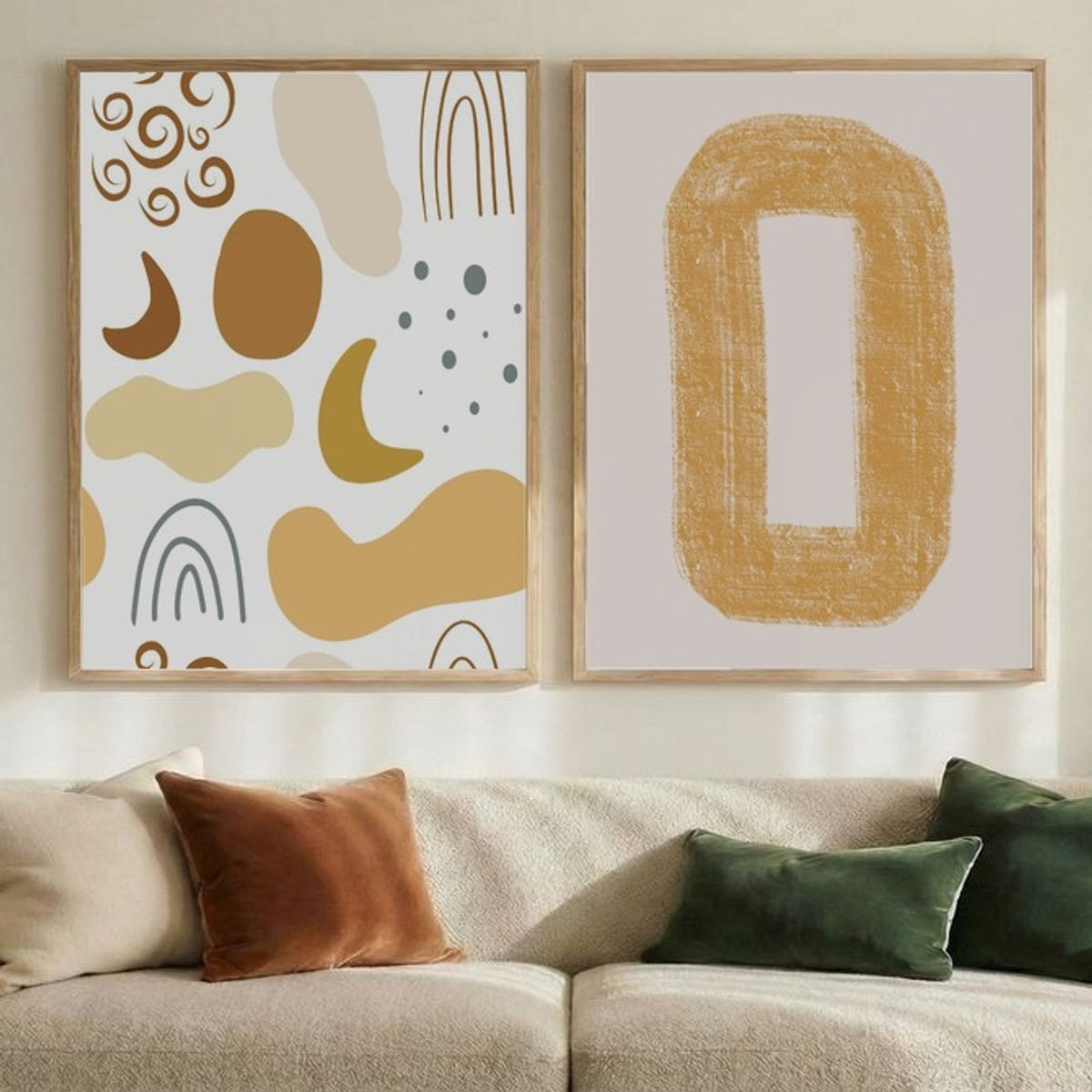 Set of 2 Abstract Contrast