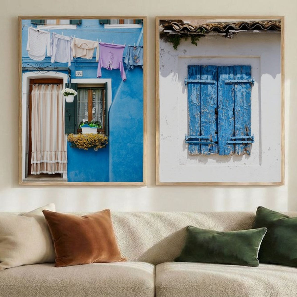 Set of 2 Aegean Blues