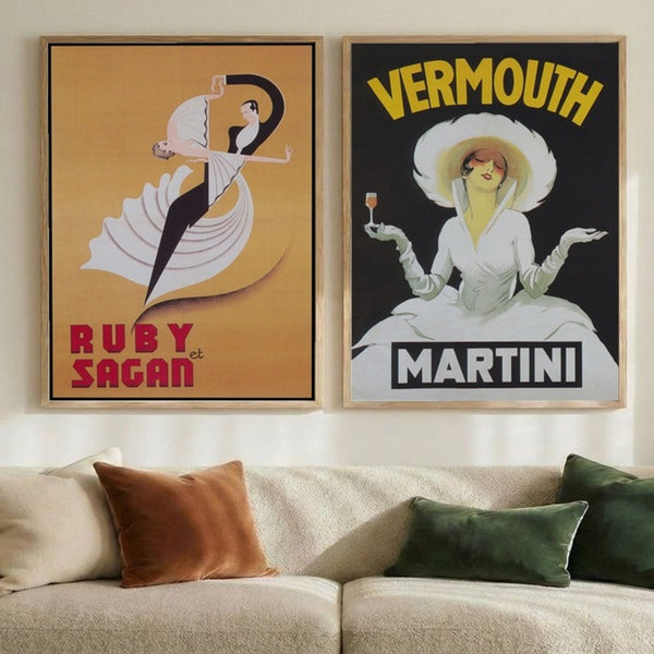 Set of 2 Art Deco Elegance