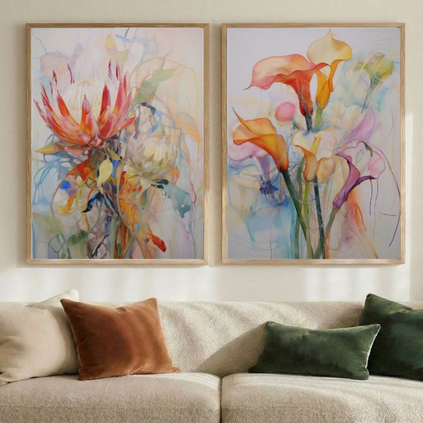 Set of 2 Artistic Blooms