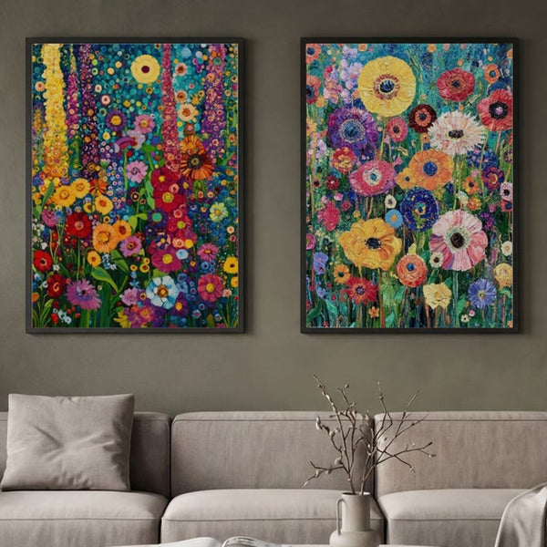 Set of 2 Blooming Mosaic