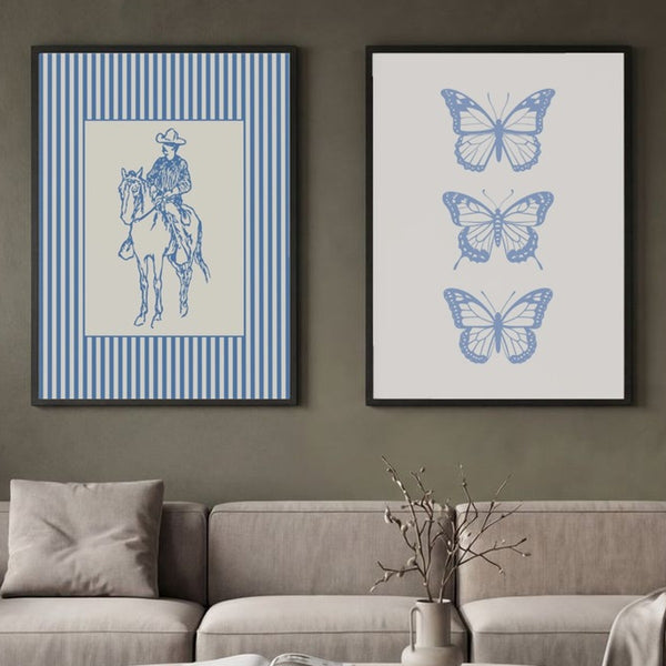 Set of 2 Blue Horizons