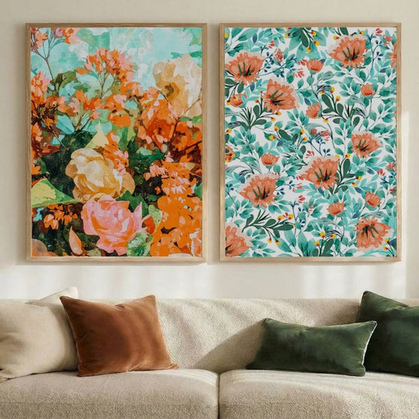 Set of 2 Blush Bloom