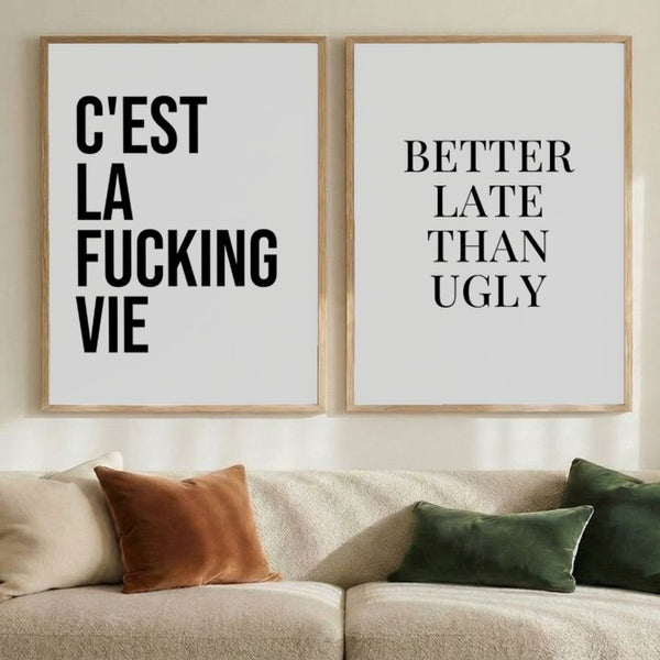Set of 2 Bold Statements