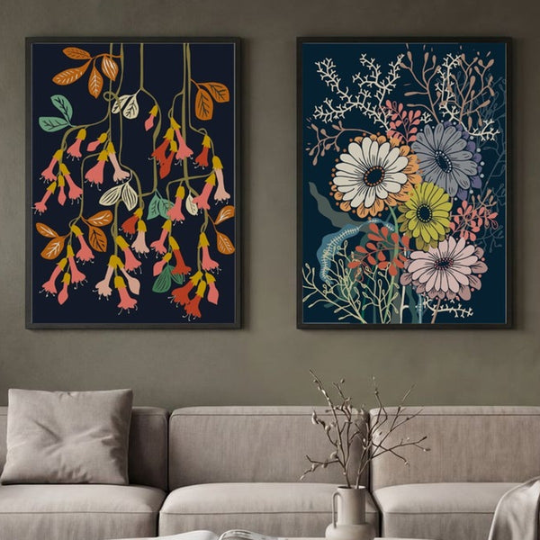 Set of 2 Botanical Burst