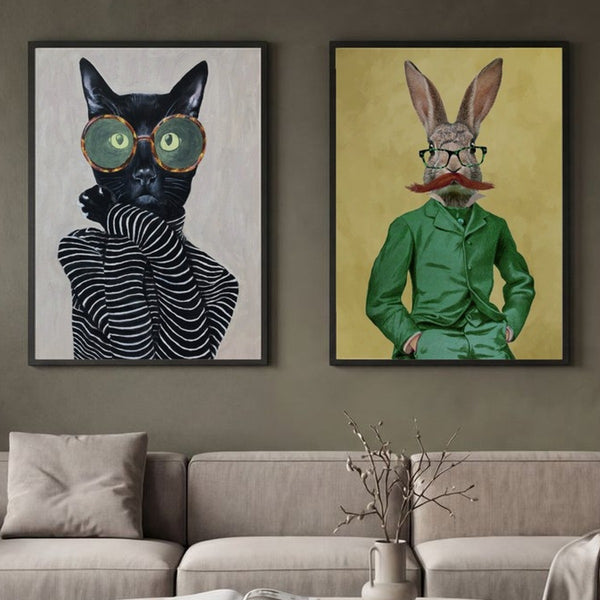 Set of 2 Chic Animalia