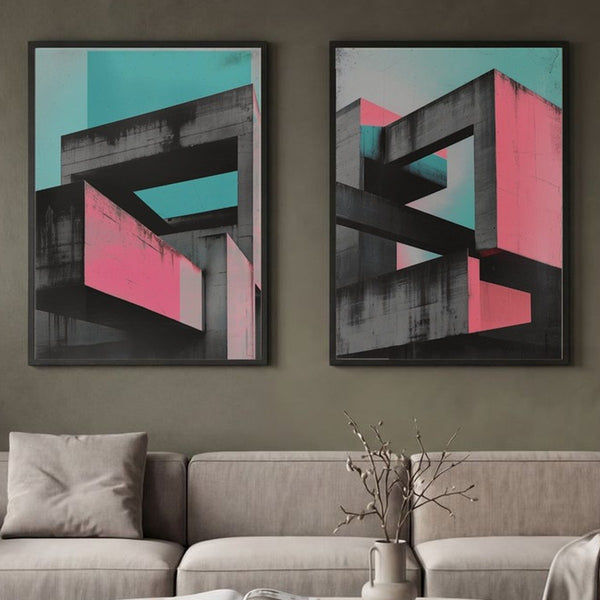 Set of 2 Chromatic Concrete