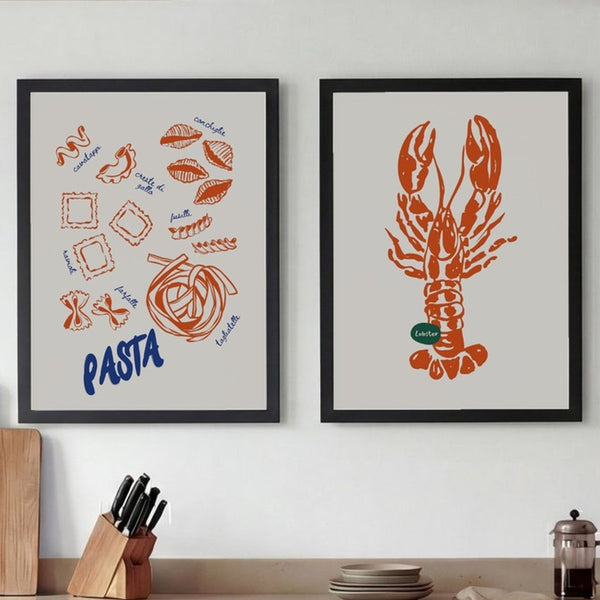 Set of 2 Coastal Italian