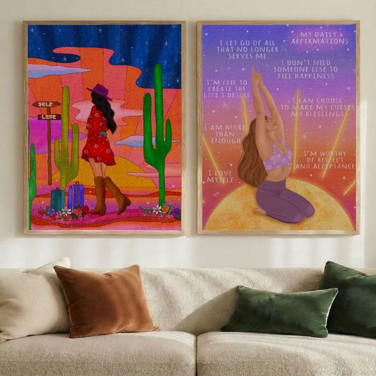 Set of 2 Desert Affirmations