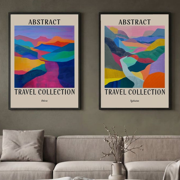 Set of 2 Desert River Journey