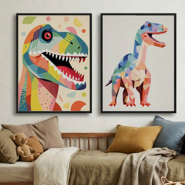 Set of 2 Dino Geometry