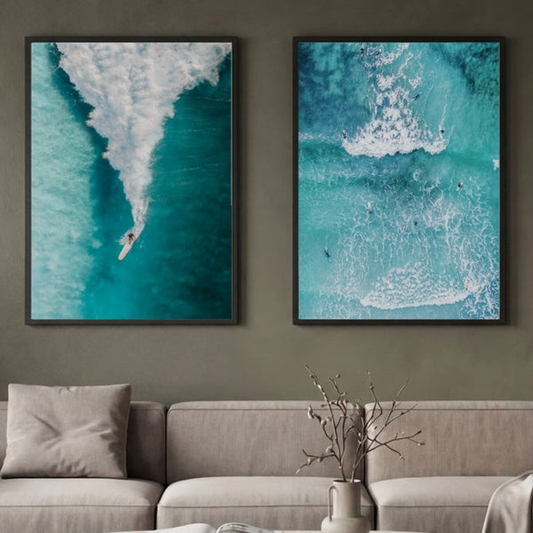 Set of 2 Dynamic Waves