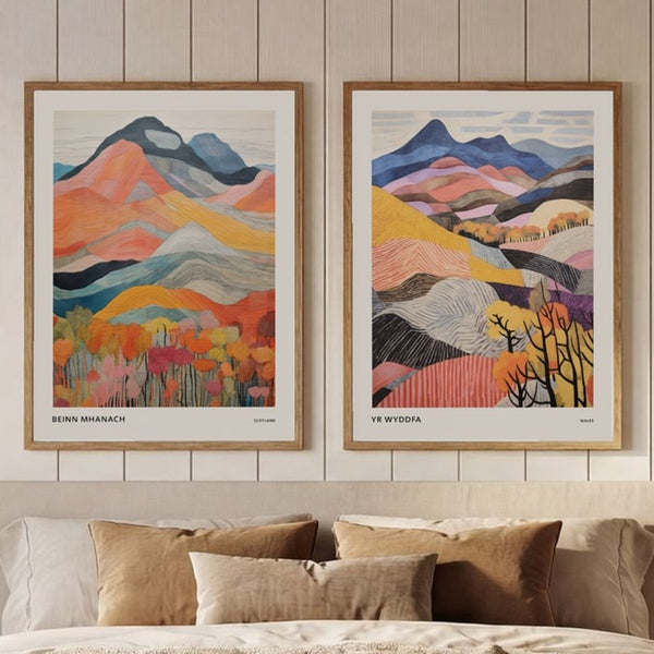 Set of 2 Earthy Highlands