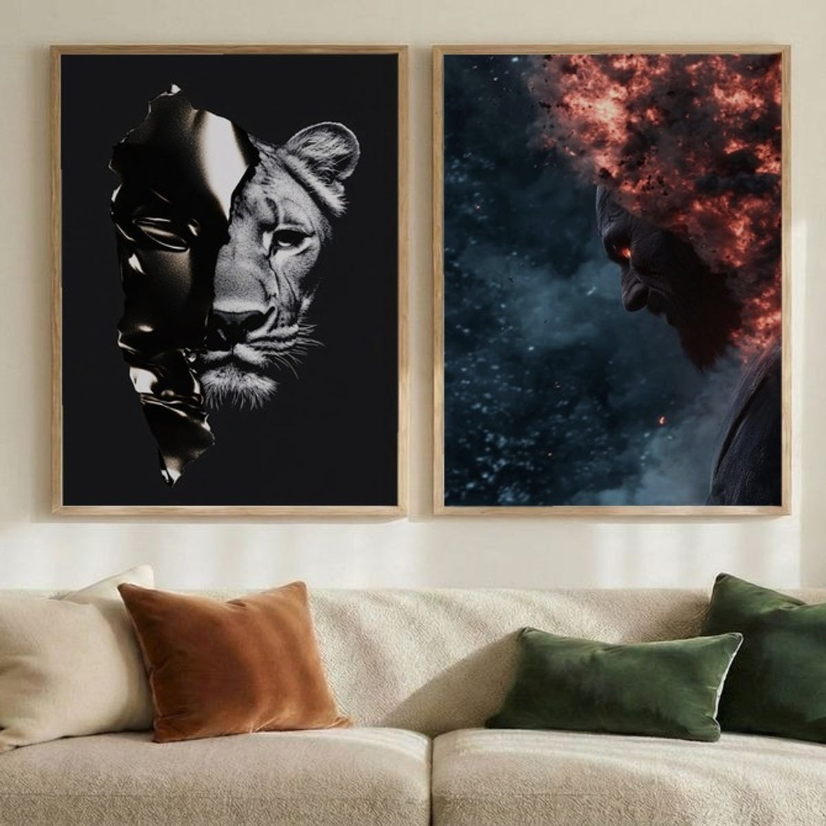 Set of 2 Enigmatic Figures