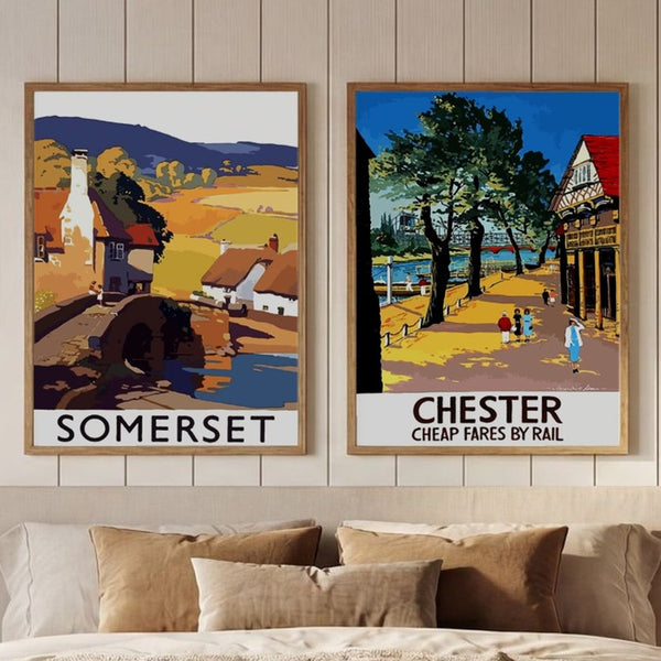 Set of 2 European Countryside