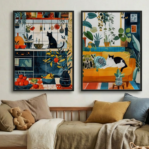 Set of 2 Feline Abode