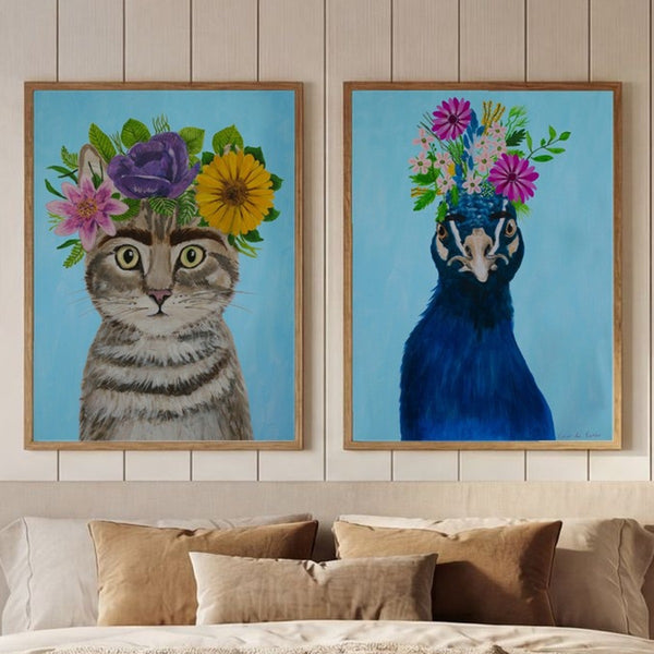 Set of 2 Floral Fantasia