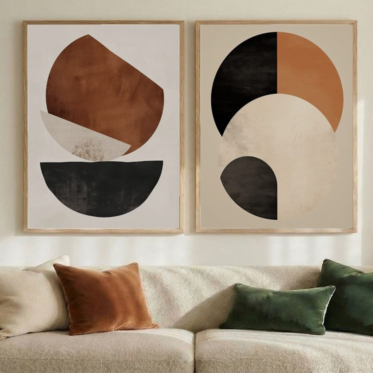 Set of 2 Geometric Earth