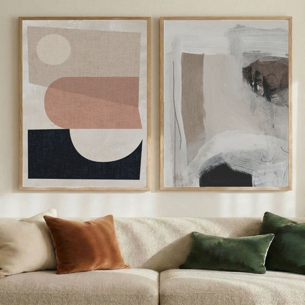 Set of 2 Geometric Neutrals