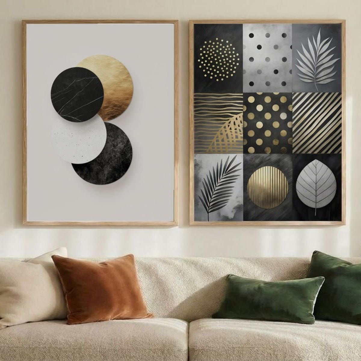 Set of 2 Gilded Monolith