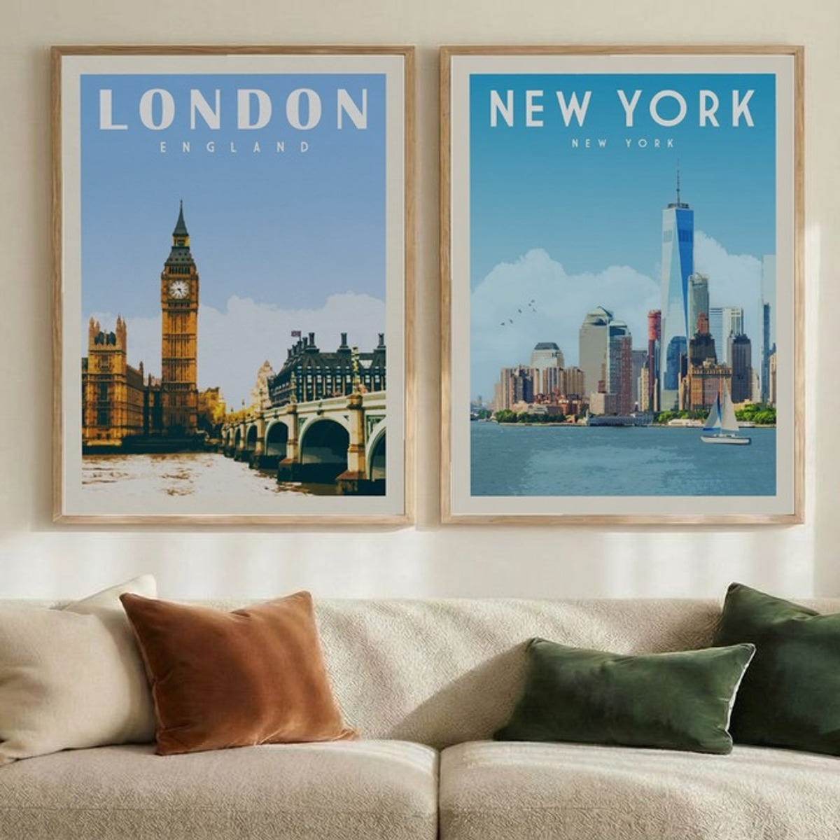 Set of 2 Global Cityscapes